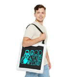 Tote Bag — Retro Neon "God Money Power" Graphic Tote