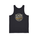 Money Hustle Tank — "Put God First, Hustle For The Money" Faith & Hustle Graphic Tank Top