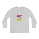 CMP God Money Power Youth Long Sleeve Tee — Inspirational Graphic Shirt