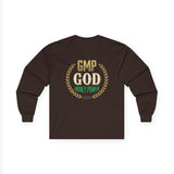 Money Power Long Sleeve Tee — “GMP GOD” Laurel Graphic