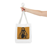 Religious Graphic Tote Bag — "God Money Power" Spiritual Streetwear Tote