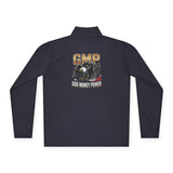 GMP Eagle Quarter-Zip Pullover — "God Money Power" Graphic