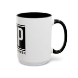 GMP 'God Money Power' Accent Coffee Mug – Bold Black Logo 11/15oz
