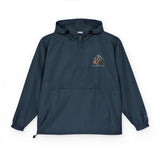 Packable Anorak Jacket – Lightweight Orange Windbreaker with Chest Logo