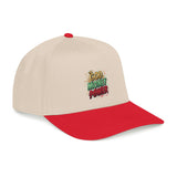 Mid Profile Baseball Cap — "God Money Power" Embroidered Retro Logo Hat