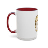 Coffee Mug — "God Money Power" Gold Emblem Accent Mug