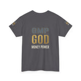 GMP GOD Money Power T-Shirt — Bold Gold Logo Tee