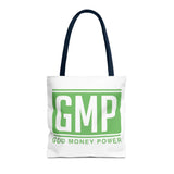 GMP 'God Money Power' Tote Bag - Bold Green Logo Canvas Tote