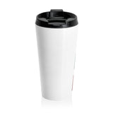 Travel Mug – 'God, Money, Power' Bold Retro Typography Stainless Steel Tumbler