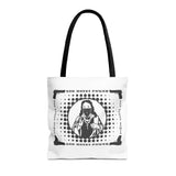 Tote Bag — "God Money Power" Retro Saint Graphic Tote