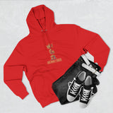 God Money Power Hoodie — Crown & Coin Vertical Graphic Fleece Hoodie