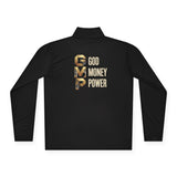 Quarter-Zip Pullover — GMP Gold Logo (God Money Power)