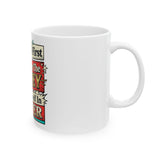 Motivational Ceramic Mug — “Put GOD First, Hustle For The MONEY, Put Yourself In POWER”