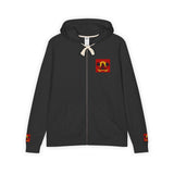 Jesus Palm Tree Hoodie — Faith-Inspired Full-Zip Zip-Up Hoodie