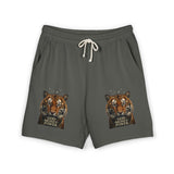 Tiger Face 'Good Mood Power' Fleece Sweat Shorts