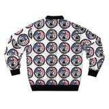 Patriotic Skull Bomber Jacket – American Flag All-Over Print