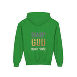 GMP GOD Youth Hoodie — "Money Power" Graphic Pullover