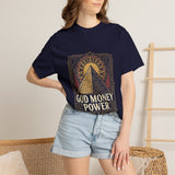 God Money Power Pyramid Tee — Spiritual Wealth Graphic T‑Shirt