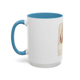 God Money Power Pyramid Accent Coffee Mug — Inspirational Wealth & Faith Ceramic Mug
