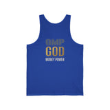 GMP GOD Money Power Tank Top — Motivational Gold Graphic Tank