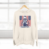 Patriotic 'God Money Power' Hoodie — Americana Flag Graphic Fleece Hoodie