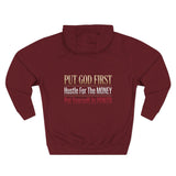 Three-Panel Fleece Hoodie