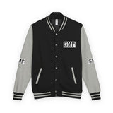 GMP Logo Letterman Jacket – Vintage Black & White Varsity Coat