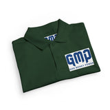 Kids White Polo Shirt with 'GMP Good Money Power' Navy Logo — Youth DryBlend® Jersey