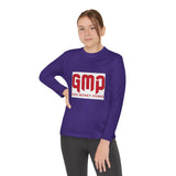 God Money Power (GMP) Youth Long Sleeve Tee — Red Logo Athletic Shirt