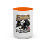 GMP ‘God Money Power’ Accent Coffee Mug - Bold Eagle Graphic 11/15oz