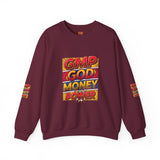 GMP God Money Power Graphic Crewneck Sweatshirt