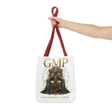 GMP 'Gold Money Power' Tote Bag — Luxurious King on Throne All-Over Print