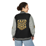 Letterman Jacket — "GMP Good Money Power" Retro Varsity Jacket