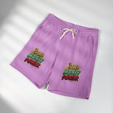 God Money Power Sweat Shorts — Graphic Fleece Lounge Shorts