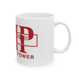Good Money Power Ceramic Mug - Red Logo Coffee Cup (11oz, 15oz)