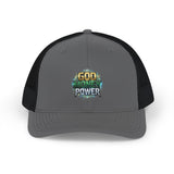 God, Money, Power Trucker Cap - Faith & Hustle Snapback Hat