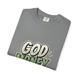 God Money Power Graphic T-Shirt — Bold Retro Faith & Hustle Tee