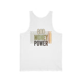 God Money Power Tank Top – Inspirational Faith & Hustle Graphic Tank
