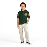 Youth Polo Shirt — Colorful "Camp Gov Summer Power" Logo Tee