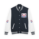 Letterman Jacket — Patriotic "God Money Power" Crest Varsity Jacket