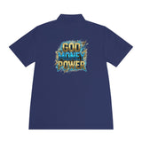 God Money Power Polo Shirt — Men's Graphic Sport Polo