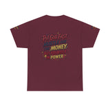Inspirational Graphic Tee — "Put God First, Hustle for the Money, Put Yourself in Power"