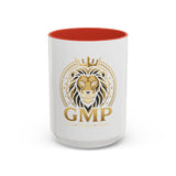 Lion Crest Accent Coffee Mug — GMP Logo Gold Shield