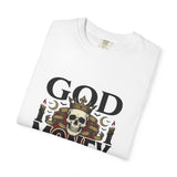 God Money Power- Skull T-Shirt — Gothic Skull Graphic Tee