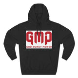 GMP 'God Money Power' Hoodie – Bold Red Logo Fleece Pullover