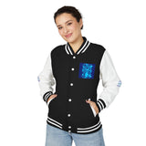 Letterman Jacket — 'God Money Power' Retro Graphic Varsity Jacket
