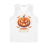 Halloween Pumpkin Basketball Jersey — GMP "God Money Power" Graphic Tank Top