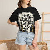 God Money Power Graphic T-Shirt