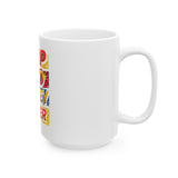 GMP God Money Power Ceramic Mug – Bold Pop Art Inspirational Coffee Cup (11oz/15oz)