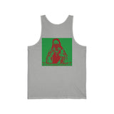 Religious Street Art Tank — Red & Green Madonna Graphic Tank Top